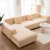 Łatwa pamięć masowa Elastyczna kanapa Pokrywa Sofa Loveseat Sofy Pokrywy do salonu Segmental Slipcover Fotel Meble Solid 24 Kolory