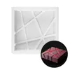1 ADET DIY Düzensizlik Geometri Büyük Silikon Kek Kalıp 3D Pan Silikon Kalıpları Kare Kek Pişirme Kalıpları Dekorasyon Araçları Için 210702
