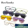 Sunglasses hield Men Women Fashion Color Lens Alloy Frame High Quality One Piece Brand Designer Shades Eyewear UV4001