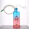 10mm pyrex glass oil burner water pipes with glass oil burner pipe mini oil rig bong thick recycler heady bongs with smoking accessories