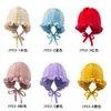 Effen haak gebreide boog baby winter hoed tulband baby peuter pasgeboren baby cap beanie headwraps voor baby meisjes 0-4yrs