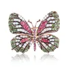 Vrouwen Kleurrijke Butterfly Shaped Broches Glanzende Strass Broche Pins Vintage Stijl Party Kleding Decor