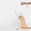 Sommer frauen 2021 Mode High Heel Sandalen Strass Einfarbig Karree Außen Plus Größe Schuhe Zapatillas Mujer
