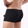 Sous-vêtements 3 paquets de soie glacée pour hommes nez d'éléphant sex-appeal saisir la séparation des œufs boxer slips exotiques drop240r