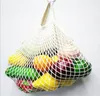 Torba ciągowa Supermarket Supermarket Spożywczy Zakupy Tote Mesh Net Woven Bawełniane Owoce Warzywa dla DHL za darmo