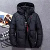 Casual Winter Warm Snow Jackets Herrkläder Vit Duck Down Jacka Parkas Man Thicken Coats Male -20 graders vindbrytare Park 210914