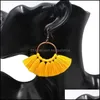 Ljuskrona kvinnors mode bohemiska örhängen lång tofs fransa dangle hook örhänge örhänge etniska smycken gåva släpp leverans 2021 vxdin