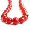45 cm Natürliche Rote Farbe Energie Perlen Halsketten Für Frauen Mädchen Mutter Frau Liebhaber Colliers Hochzeit Geburtstag Party Club Decor schmuck