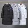 Męskie Down Parkas Designer Mens Long Kurtka marka Windproof Overloat Owezyjna odzież Luksusowa moda mody Casual Street Coats 3 kolory