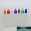 10pcs Pen Style Bottle 30ml E Liquid Bottles with Colorful Caps and Long Dropper Plastic Empty Bottle Free