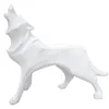 장식 개체 인형 홈 장식 동상 조각 집 장식 거실 수지 추상 늑대 기하학적 동물 현대 미술