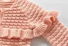 Crianças Bebê Malha Casaco Casaco Cardigan Primavera e Outono Infantil Camisola Menina Roupa 210702