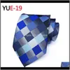Mode Aessories Drop Delivery 2021 Mantieqingway Polyester Soie Rayé Paisley Cravate 8 Cm Skinny Cravates De Mariage Cravates D'affaires Pour Moi