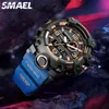 SMAEL Mode Sport Uhren Männer Chronograph Uhr Luxus Wasserdichte Mann Uhren 2021 Moderne Dual Bewegung Armbanduhren 8035 X0524