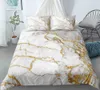 Marmor sängkläder 2/3 st Abstrakt Art Bed Set 210319