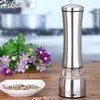 Stainless Steel Pepper Grinder Manual Mill for Salt Rice Herbs Spice Creative Ceramic burr Mills Kitchen Cooking 210712