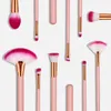 Premium 4/10Pcs Lovely Pink Makeup Brushes Set For Women Beauty Eyeshadow Blush Loose Powder Highlighter Cosmetics Tools & Accessories DHL Free