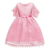 Kız Elbiseleri Kız Elbise Gelinlik Çocuklar için Zarif Doğum Günü Partisi Örgün Prenses Çocuk Giyim 2 3 10 Yıl