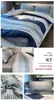 Beddengoed sets Noordse eenvoudige gestreepte ins-stijl bed vierdelige set set quilt cover 100 puur katoen Alle driedelig gemonteerd