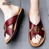 Summer Shoes Men's Slippers Size 38-48 Beach Sandal Fashion Men Sandals Leather Casual Flip Flop Sapatos masculino T4