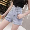 Svart Kort Byxor Kläder Sexig Kvinnors Jean Denim Shorts Kvinna Hög Midja Sommar Fashion Wide Leg Koreansk Casual Vintage 210719