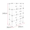 Storage Drawers 12 Lattice DIY Assembled Wardrobe Simple Hanging Clothes Cabinet Baby Home Furniture