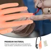 Pregos falsos 100 pcs com prática manicure Modelo de mão falsa Acessórios de arte nail