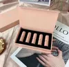 2021 Merk Set Matte Lipstick Kollection 5 Kleur Lip Kit 5 stks / set met roze geschenkdoos