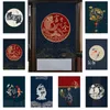 Chinees koi deur gordijn hangende keuken slaapkamer ingang Noren fengshui gordijnen voor thorige deuropening decoratiescherm gordijnen