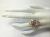 Anneaux de mariage Yi Qi Pin Bijoux Fashion Princess 4.2CT Cut Huge Gold Petal Engagement Party