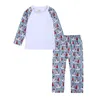 Famiglia Kid Pigiama natalizio Set per ragazza Ragazzo Bambini Homewear Plaid Pigiama Home Fai da te Elk Stripe Print Xmas Sleepwear Abiti Manica lunga