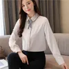 Casual Vintage Cardigan Shirts Frauen Kleidung Blusas Mujer Solide Langarm Bluse und Tops Plus Größe 8102 50 210521
