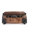 Duffel Bags Europeu e Americano Retro Men's Trolley Bag Head Layer Couro Bagagem Moda Travel Boarding