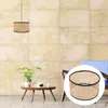 Coprilampade Paralumi Paralume da soffitto Rattan naturale Accessori intrecciati a mano Decorazioni per la casa Paralume da tavolo in stile moderno per sala da tè