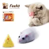 Wireless Electronic Cat Toy Plush Mouse Interactive Zabawki Dla Kocięta Koty Pet Produkty dla dzieci Zabawki dla kotów Akcesoria 210929