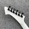 Özel Mağazalar James Hetfield Yılan Bayt Beyaz Explorer Elektro Gitar Gülağacı Klavye, 9 V Pil Kutusu Kopyalama EMG Pickups, Siyah Donanım