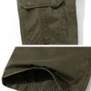 ICPANS Mens Pants Cotton Casual Military Cargo With Many Pockets Army Khaki Plus Size 30-44 210715