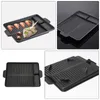 Ferramentas Acessórios 1 PC Acampamento Ao Ar Livre Fogão de Assadeira Retangular Barbecue Placa Não-Stick Bakeware