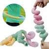 Mararon Creative DIY zabawka plastikowa teleskopowe mieszki Zabawki Sensory Circle Stretch String Tube Toys Children039s Ear6541910