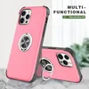 Téléphones portables pour iPhone 12 Pro Max Invisible 360 Ring Holder Puissant Magnet Phone Cover Case Antichoc A