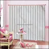 Rideaux Rideaux Maison Déco El Fournitures Jardin Personnalisé Blanc Marbre Rideaux 3D Fenêtre Pour Salon Chambre Taille Personnalisée Drop Delivery 2