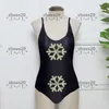 Schwarze Schulter-Badebekleidung Hipster gepolsterte Top-Qualität Damen-Designer-Einteiler-Badeanzüge Outdoor-Strand-Schwimmverband Luxury2332