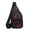 chest bag fashion printing crossbody fanny pack portable outdoor sport cycling climbing shoulder packs unisex men women fitness duffel bags