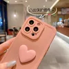 Liquid Silicone 3D Love Phone Cases voor iPhone 13 12 11 PRO X XS MAX XR 7 8 Plus SE Square Shockproof Soft Cover Case Coque