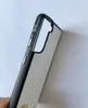 Caisses de téléphone mobile Rubber TPU Sublimation DIY Print Cover pour Samsung A02 A6 plus A7 A8 Plus A9 avec une plaque en aluminium en métal blanc 10 pièces par lot