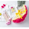 Summer Easter Baby Girls 3-pcs Sets Egg T-shirt + Tutu Skirt Socks Outfits Children Jumpsuit E020 210610