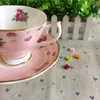 Europäische Kaffeetassen Home Drink Essential Afternoon Tea Cup Set Eine Vielzahl von Mustern kann individuell angepasst werden Untertassen