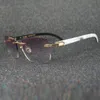 2023 Designer Glasses New Men White Black Buffalo Horn Midsightedness Sunglasses Reading For Women Glasses Male Sunnies