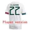 Meksyk Soccer Jersey Player Version Home Black Purpal Copa America 21 22 Chicharito A. Guardado H. Lozano Herrera Dos Santos 20212022 Koszulka piłkarska Zestaw Mundur