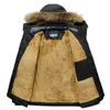 Deepress 남자 겨울 양털 따뜻한 후드 파카 자켓 가을 코트 두꺼운 방풍 주머니 211214